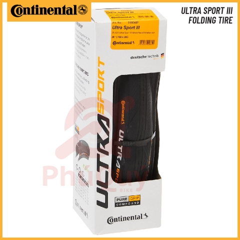 Vỏ Gấp 700x25c Continental Ultra Sport III Có Hộp