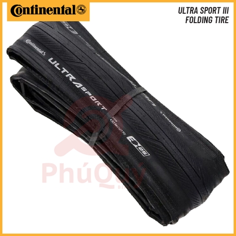 Vỏ Gấp 700x25c Continental Ultra Sport 3 Không Hộp Chữ Trắng
