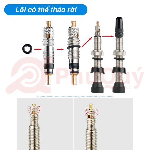 VAN TUBELESS TỐT ROAD/MTB 80mm