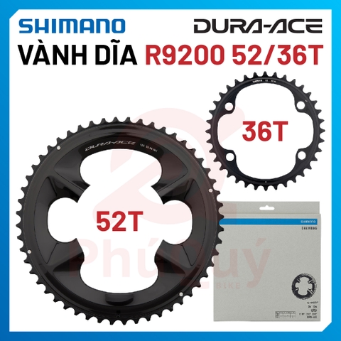 Vành Dĩa Shimano R9200 Dura Ace 52-36T