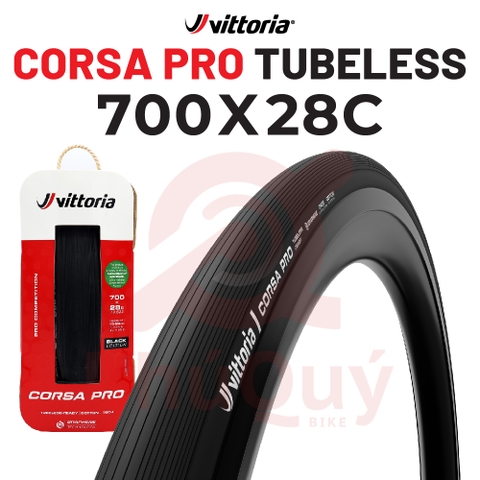 Vỏ Vittoria Corsa Pro Tubeless BLACK EDITION (VAT)