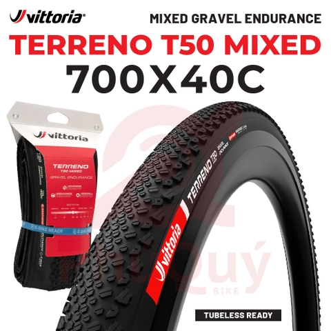 Vỏ Vittoria Terreno T50 Mixed TLR Gravel Endurance G2.0 (VAT)