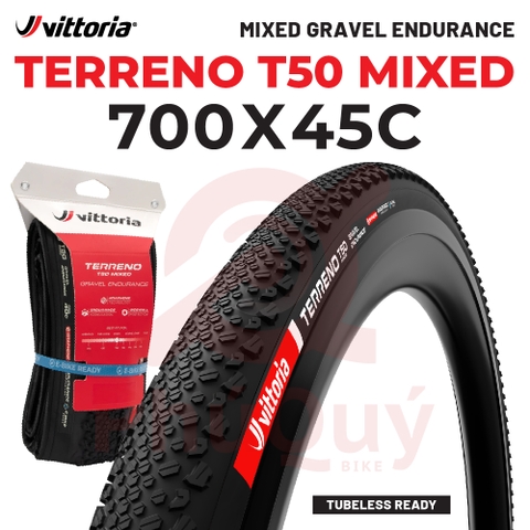 Vỏ Vittoria Terreno T50 Mixed TLR Gravel Endurance G2.0 (VAT)