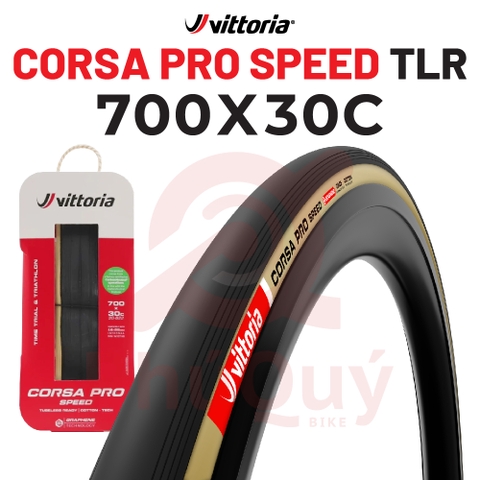 Vỏ Vittoria Corsa Pro Speed 700X30C TUBELESS  COTTON G2.0 (VAT)
