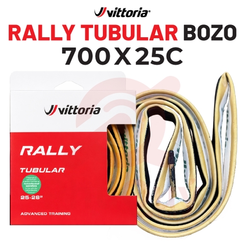 Vỏ Bozo Vittoria Tubular Rally 700x25c HÔNG VÀNG