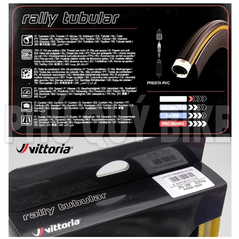 Vỏ Bozo Tubular VITTORIA 700x23c 700x25c THÁO ĐƯỢC KIM VÒI