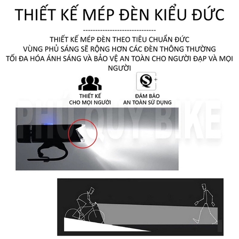 Đèn Pin MACHFALLY Gắn Ghi Đông Xe Đạp