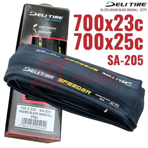 Vỏ gấp Deli Tire 700x25c chống đinh Aramid SA-205 (VAT)