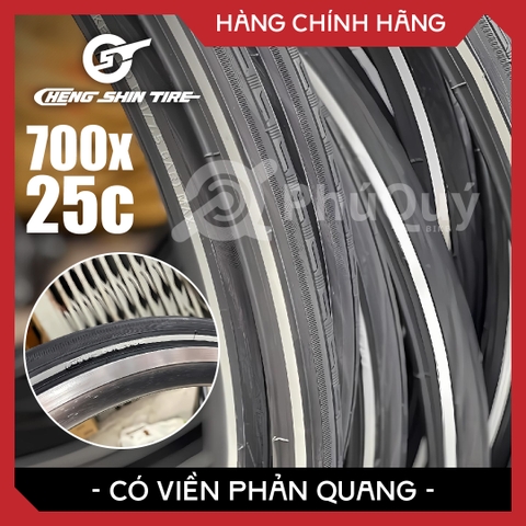 Vỏ 700x25c CHENG SHIN VN Có Viền Phản Quang