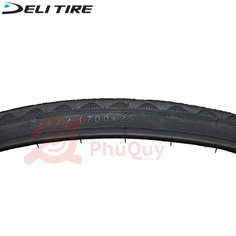 Vỏ Deli 700x25c gai sóng S-601 (VAT)
