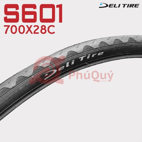 Vỏ 700x28c gai sóng Deli S-601 (VAT)