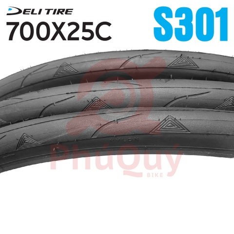 Vỏ xe đạp Deli 700x25C SA-301 gai tam giác (VAT)
