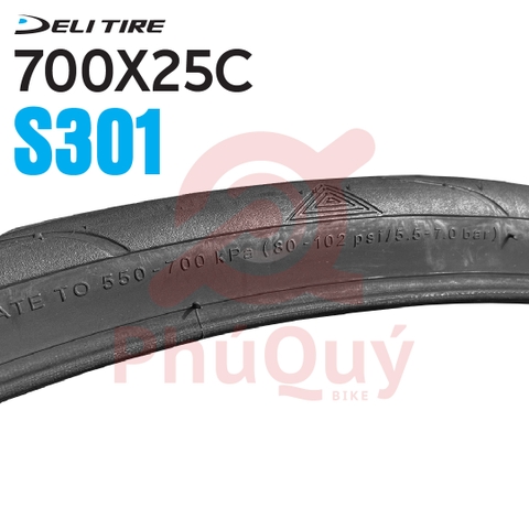 Vỏ xe đạp Deli 700x25C SA-301 gai tam giác (VAT)