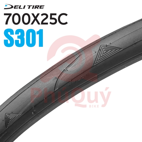 Vỏ xe đạp Deli 700x25C SA-301 gai tam giác (VAT)