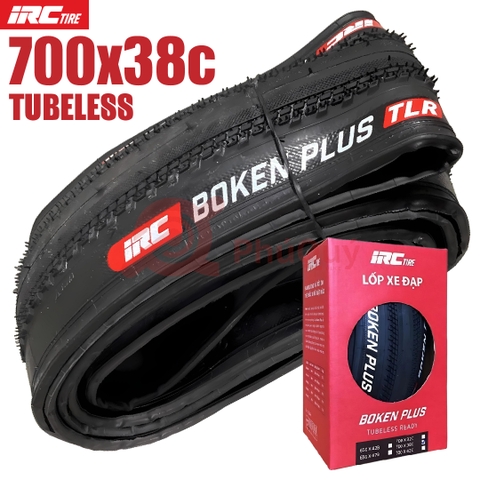 Vỏ IRC Tubeless 700x38c BOKEN PLUS Kevlar Tubeless