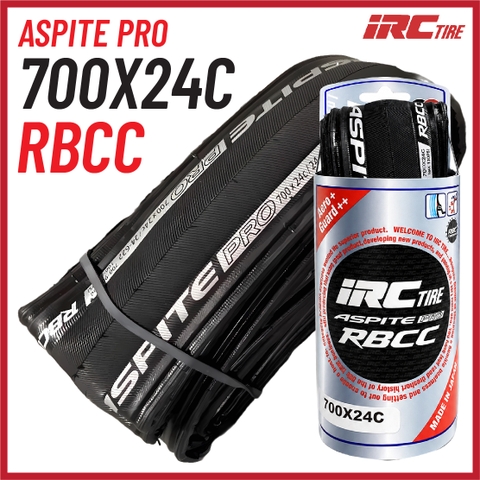 Vỏ IRC 700x24c Aspite Pro RBCC Made in Japan (VAT)