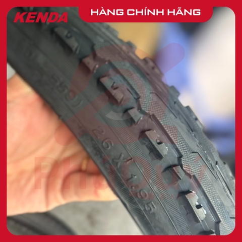 Vỏ KENDA 26x1.95 K847 Gai Leo Núi, Trơn Giữa