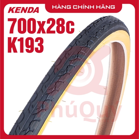 Vỏ KENDA VN 700x28c Hông Vàng có talon