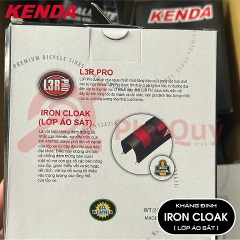 Vỏ KENDA Gấp 700x23 K196 CÓ CHỐNG ĐINH
