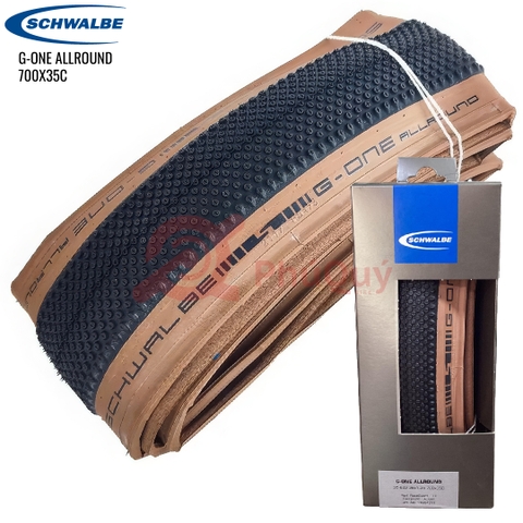 Vỏ SCHWALBE 700x35c G-One Allround TUBELESS Hông Nâu