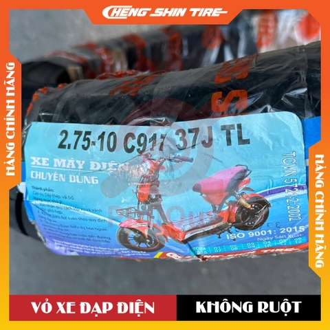 Vỏ Xe Điện Cheng Shin 2.75-10 C917 37J Không Dùng Ruột (VAT)