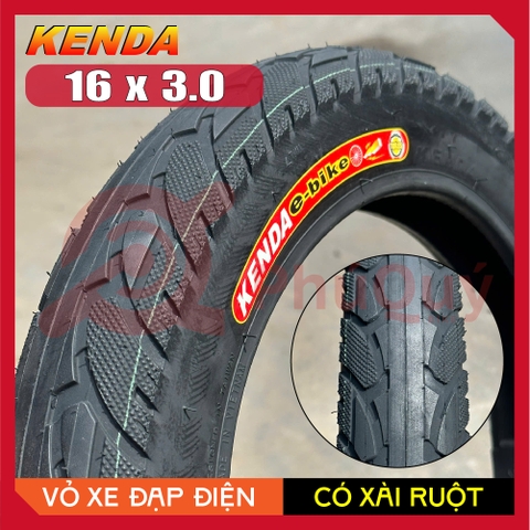 Vỏ KENDA 16x3.0 Có Xài Ruột (76-305)