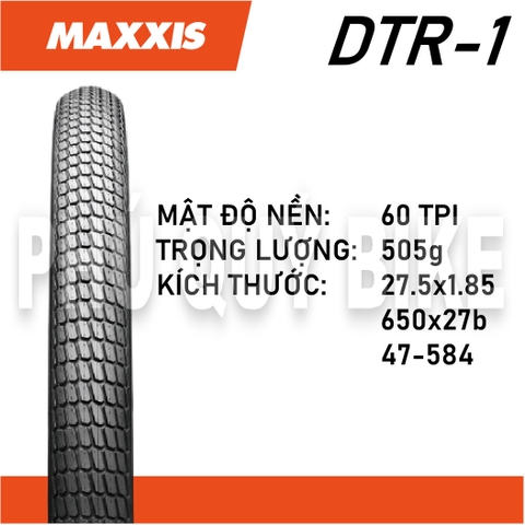 Vỏ Maxxis VN 27.5x1.85 650x47B M334P DTR-1 Trekking có talon (VAT)