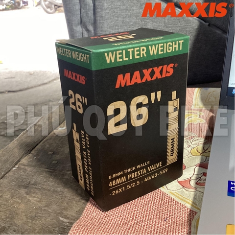 Ruột Maxxis VN 26x1.5/2.5 van xe đạp F/V 48mm (VAT)
