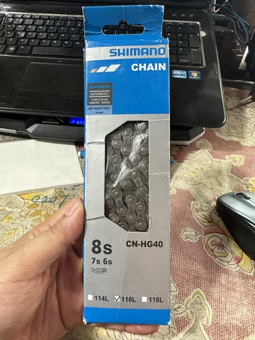 SÊN 8 SHIMANO HG40 116L HỘP CHÍNH HÃNG (PRODUCT OF CHINA) DÙNG CHỐT