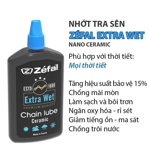 DẦU TRA SÊN XE ĐẠP ZEFAL EXTRA WET 120ML