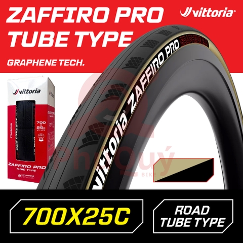 Vỏ Vittoria Zaffiro Pro V 700X25C có chống đinh Hông Nâu