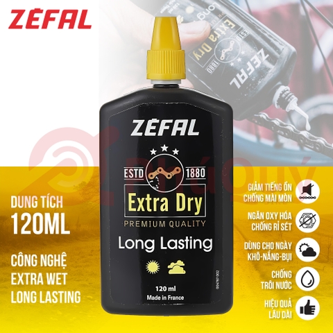 Dầu Sên ZEFAL Extra Dry Wax 120ml (VAT)