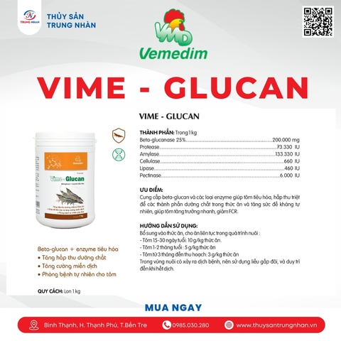 Vime Glucan Tôm