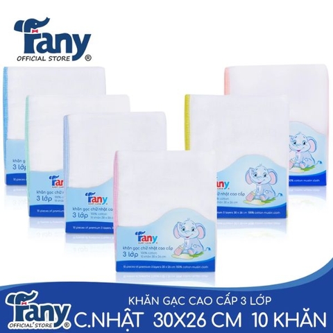 KHĂN GẠC CHỮ NHẬT CAO CẤP 3 LỚP