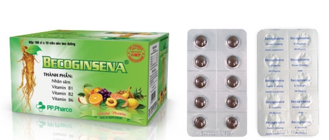 Becoginsena (Hộp 10 vỉ x 10 viên)