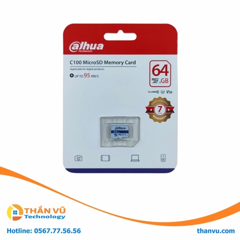 Thẻ nhớ microSDXC Dahua C100 64GB Chính Hãng