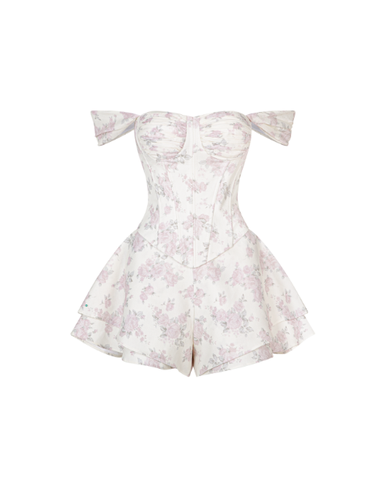 Katherine Corset set - Lilac floral