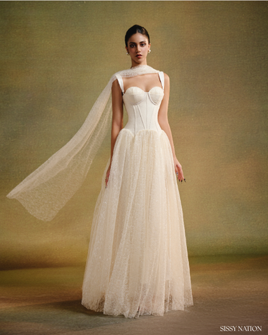 Moonlight Sonata Corset dress - Beige