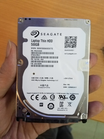 Ổ Cứng Laptop Thin HDD Seagate 2.5 Inch 500GB Bh 36 Tháng