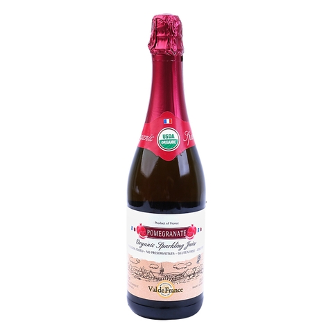 Nước Ép Trái Cây Có Gas Organic Valde France ( Vị Lựu) (750ml)