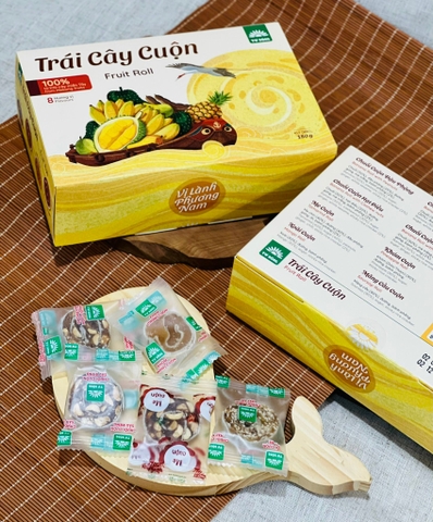 Kẹo Trái Cây Cuộn Hộp 180gr