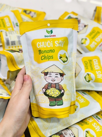 Chuối sấy giòn 50gr - DAVIMEX