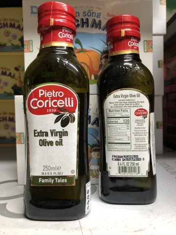 Dầu Oliu Hữu Cơ Extra 250ml - Peietro Coricelli