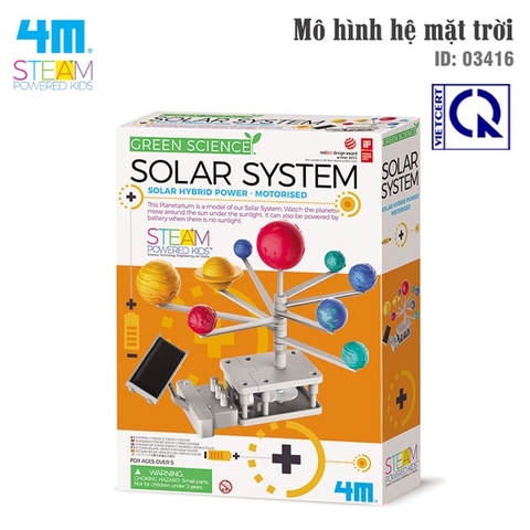 Đồ chơi (Giáo Dục STEM, Độ tuổi 5+) Mô hình hệ mặt trời - 4M (Đồ chơi Khoa học, Lắp ráp)