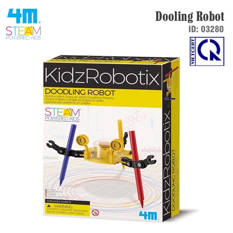 Đồ chơi (Giáo Dục STEM, Độ tuổi 5+) Robot vẽ Dooling - 4M (Đồ chơi Khoa học, Lắp ráp)