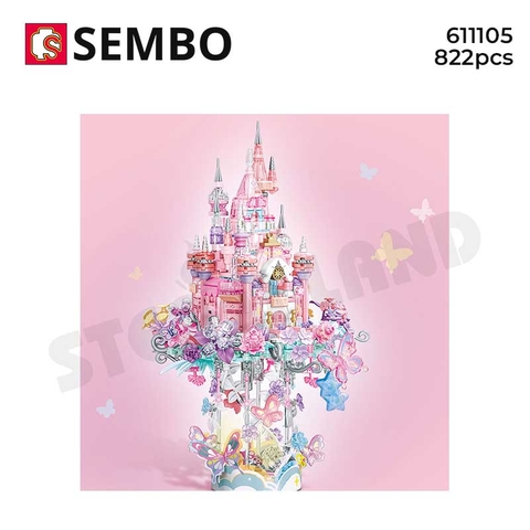 SEMBO-611105 Lắp ráp mô hình lâu đài xứ sở muôn hoa