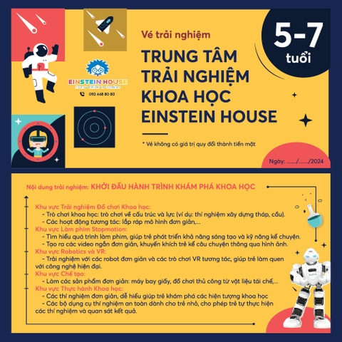 Mua Vé Cho Trẻ Từ 5-7 Tuổi