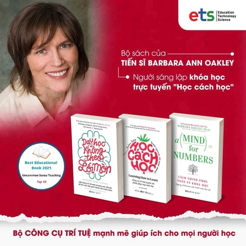 Sách Combo Barbara Oakley: Học Cách Học + Dạy Học Không Theo Lối Mòn + Cách Chinh Phục Toán Và Khoa Học
