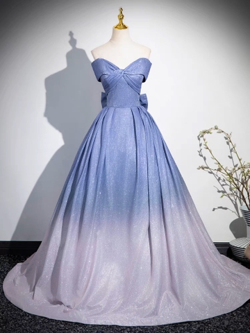 Blue Prom Dress B40