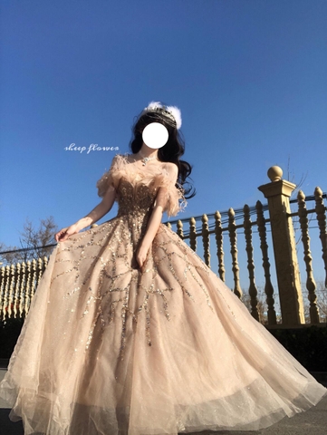 Light evening dress